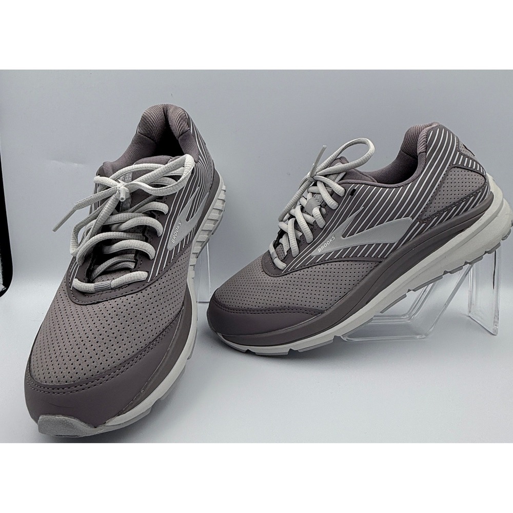 Brooks Addiction Walker Suede Womens Mauve Purple Walking Shoes 8.5 B